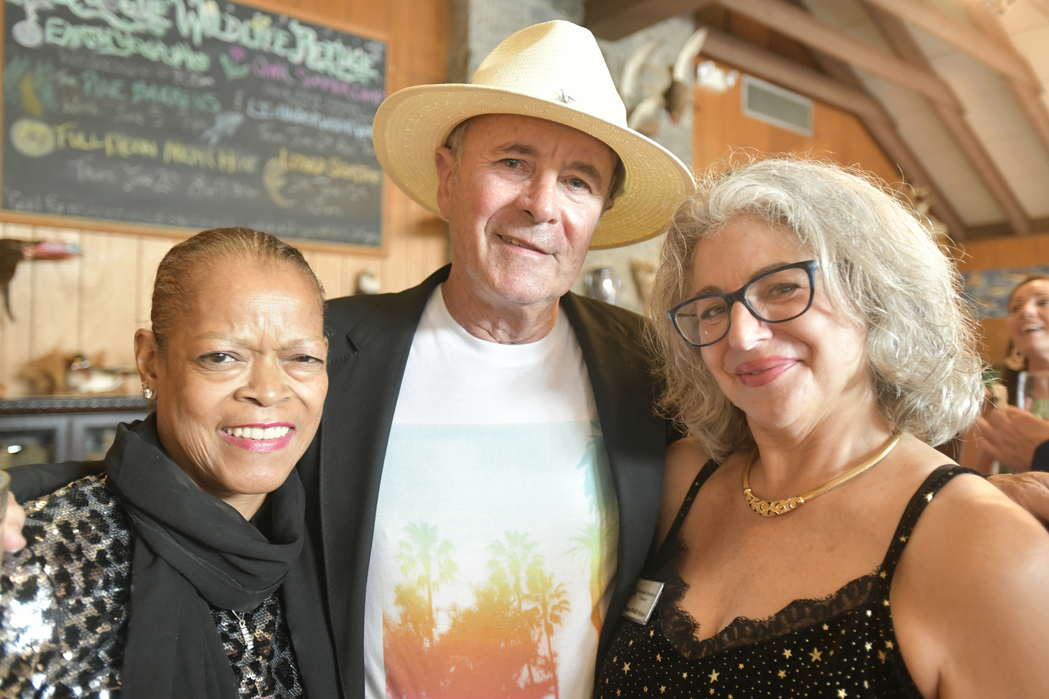 Barbara Mason-Cohen, Barnet Cohen and Marianne Morrison at the Quogue Wildlife Refuge's 