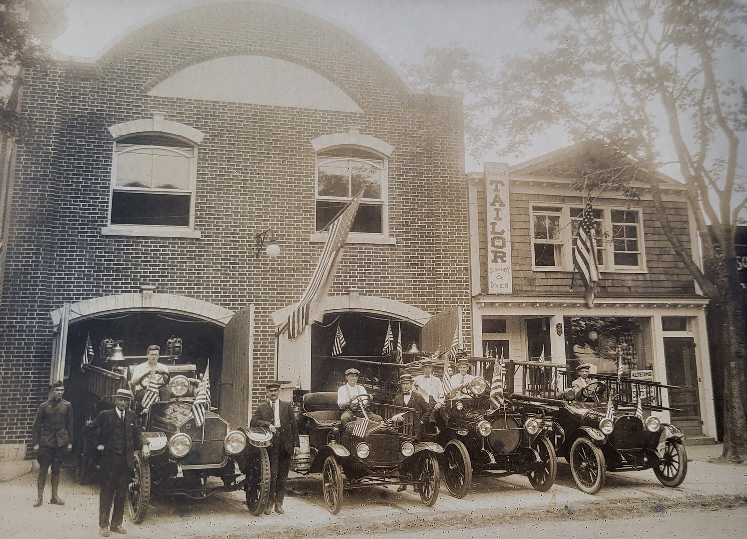 Companies 4, 2, 1 and 3 at the firehouse on Newtown Lane. EAST HAMPTON FIRE DEPARTMENT