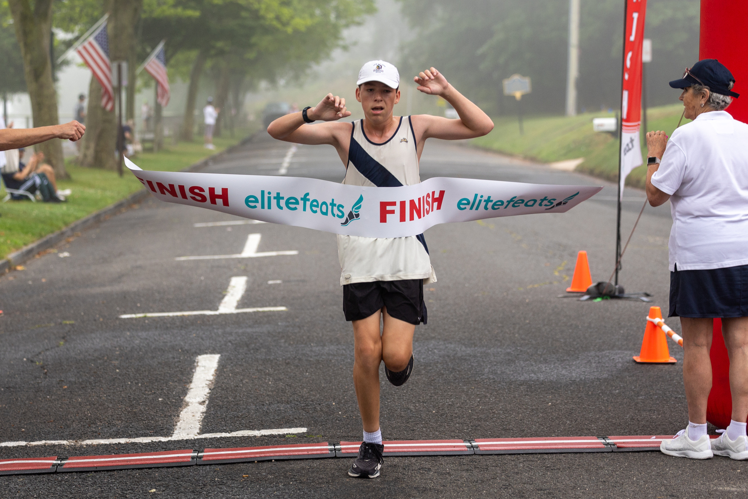 Leo Hackett of Bridgehampton was the winner of the 3-mile race.  RON ESPOSITO