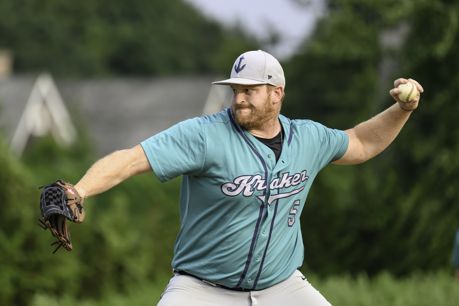 A Kraken pitcher delivers a pitch to the plate.  MARIANNE BARNETT