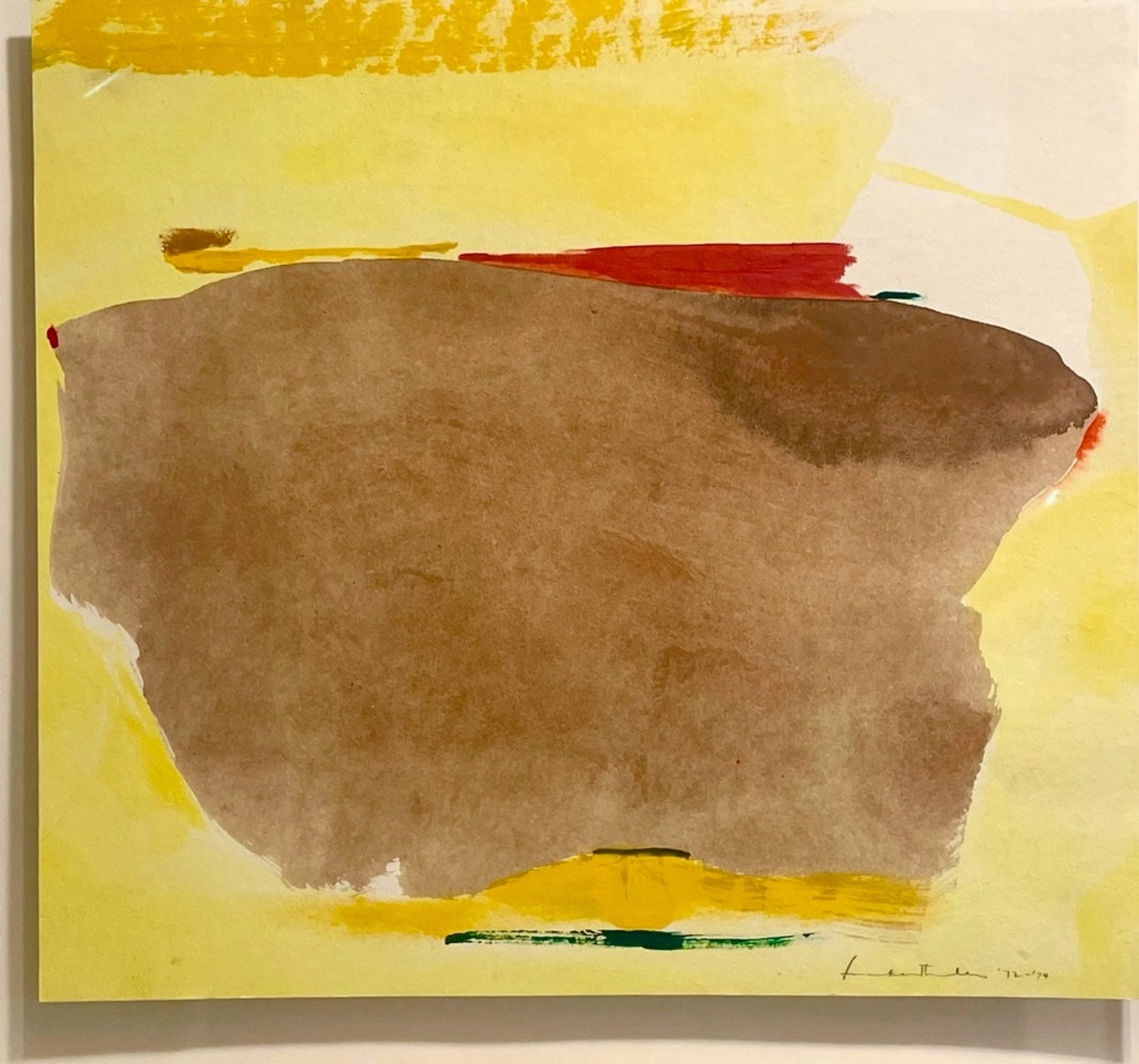 A painting by Helen Frankenthaler. COURTESY KEYES ART