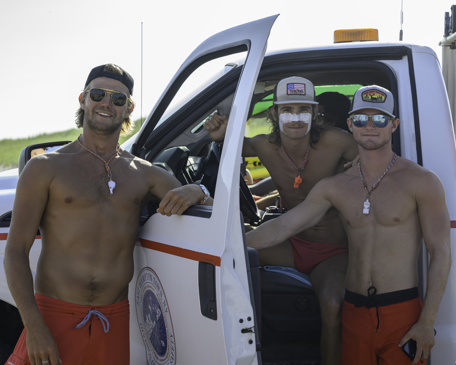 Friday's run-swim-run was a fundraiser for the Hamptons Lifeguard Association to send a group to this year's national competition in South Padre, Island, next month.   MARIANNE BARNETT