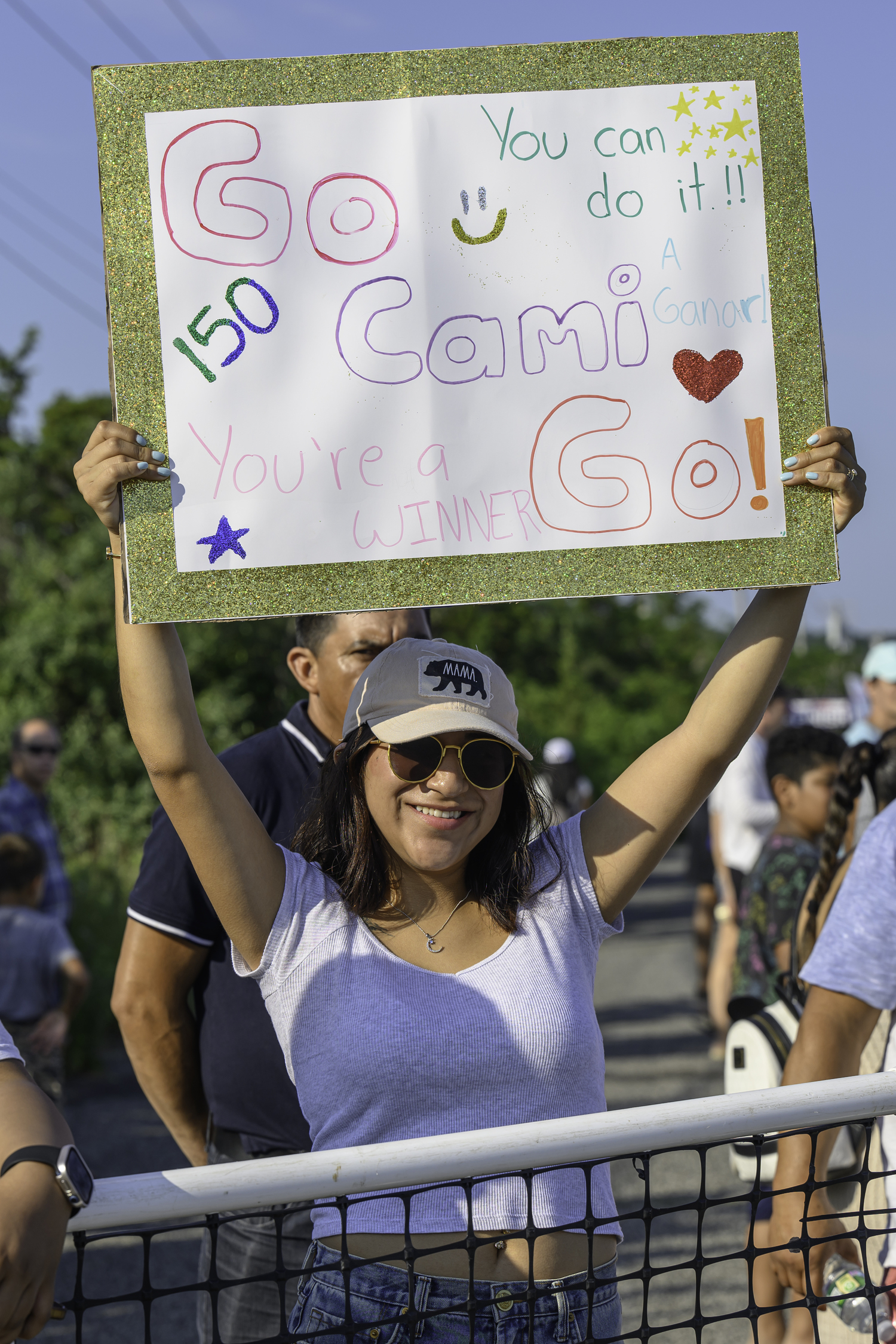 A fan of Camila Sangurima of East Hampton.   MARIANNE BARNETT