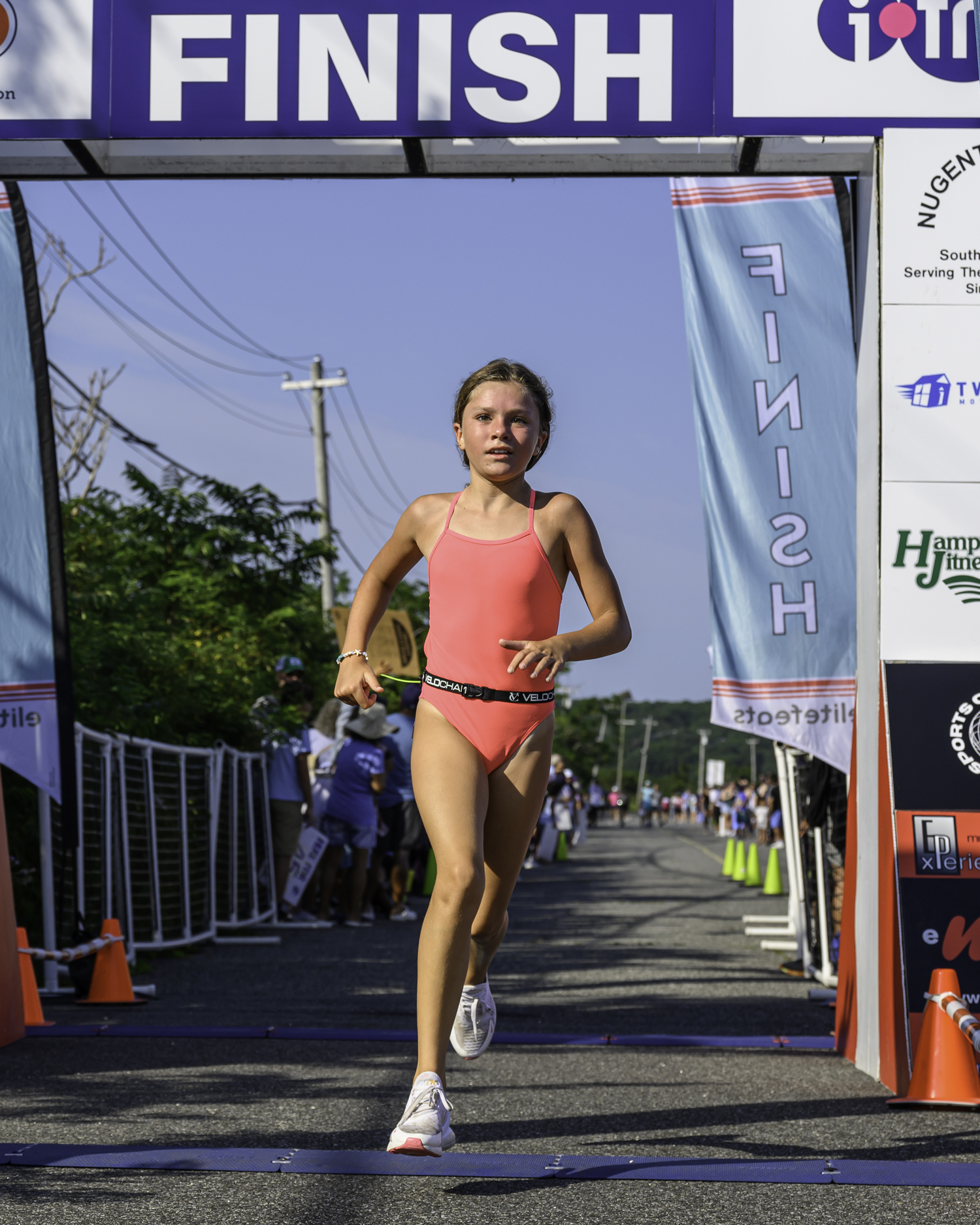 Evelyn Rizzo was tops in her 10-and-under age group.  MARIANNE BARNETT