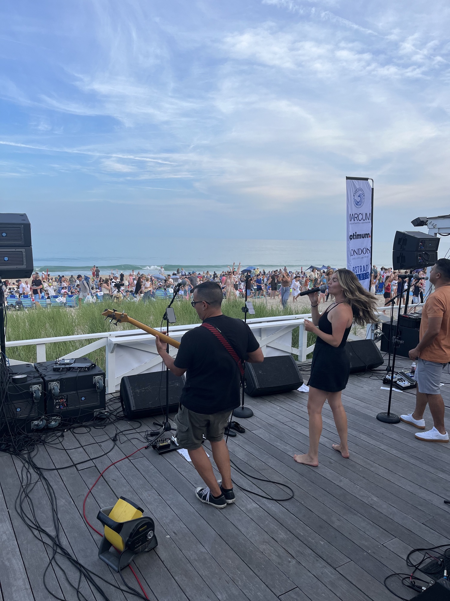 The band Hot Date opened the Tuesdays at Main Beach concert series in East Hampton on July 2. SYDNEY FLAX