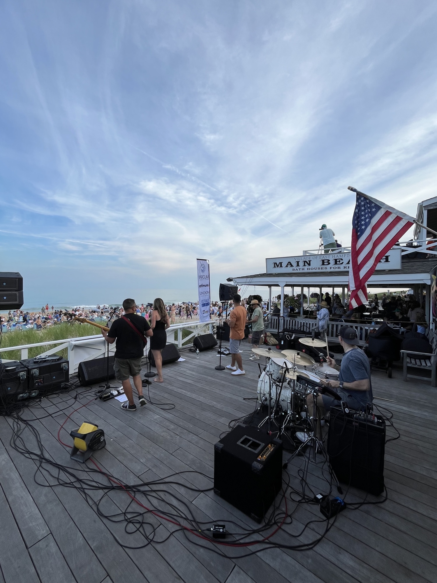 The band Hot Date opened the Tuesdays at Main Beach concert series in East Hampton on July 2. SYDNEY FLAX