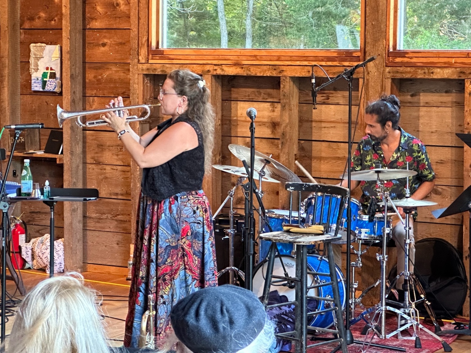 The Rachel Therrien Latin Jazz Project performing in the barn at Duck Creek on July 11. ANNETTE HINKLE