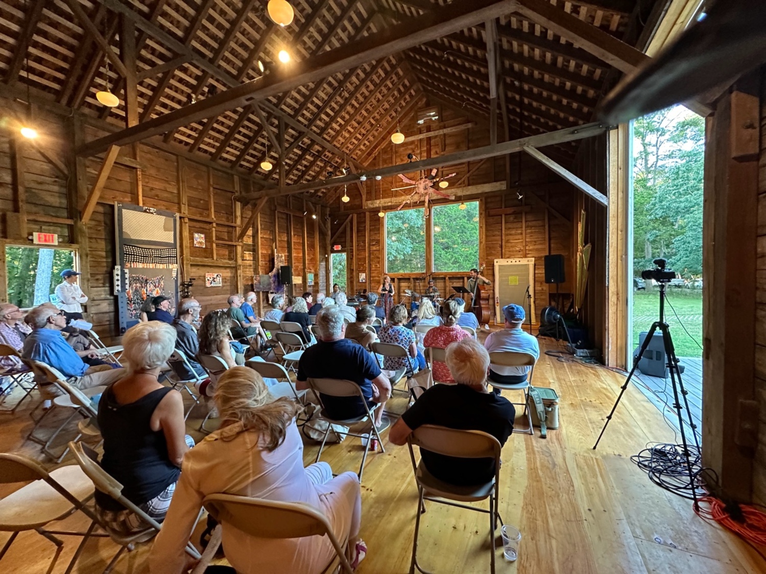 The Rachel Therrien Latin Jazz Project performing in the barn at Duck Creek on July 11. ANNETTE HINKLE