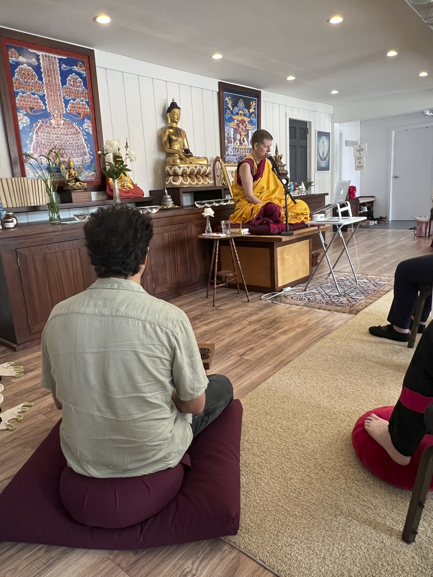 Kadampa  Meditation Center offers Buddhism and meditation classes, both introductory and in-depth. Classes take place in their  meditation room and are suitable for people of all levels, from those who seek relaxation to those who wish to find lasting inner peace and contentment through following the Buddhist path.  DANA SHAW