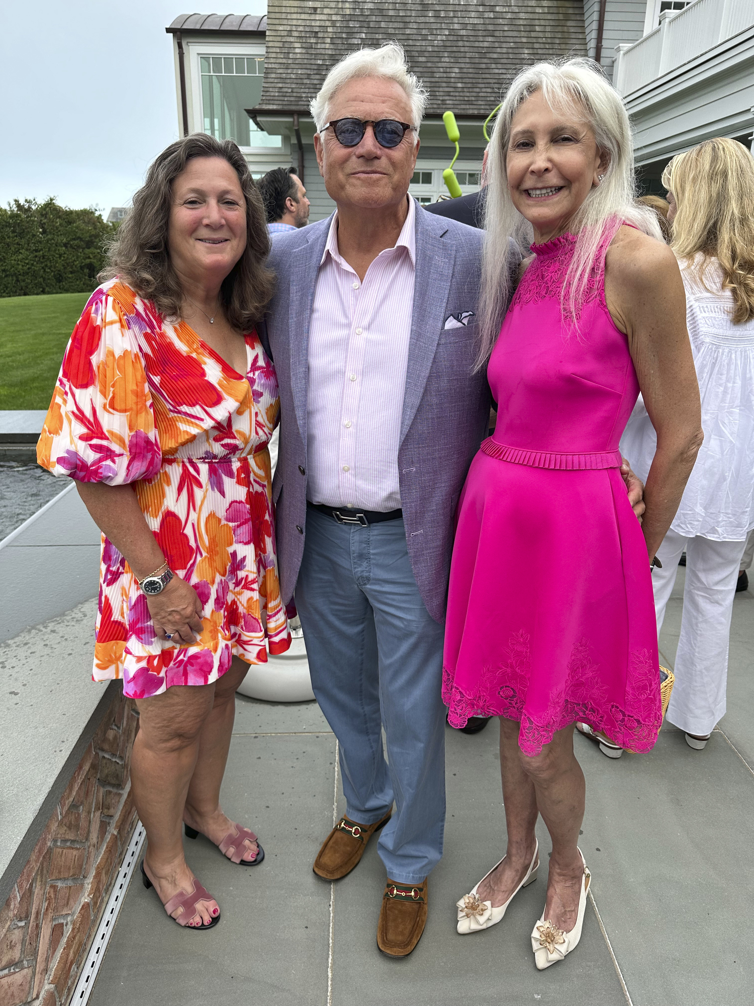 Elena Ford and Mitch Seldin with Allison Morrow  at the Stony Brook Southampton Hospital kickoff party.   GREG D'ELIA