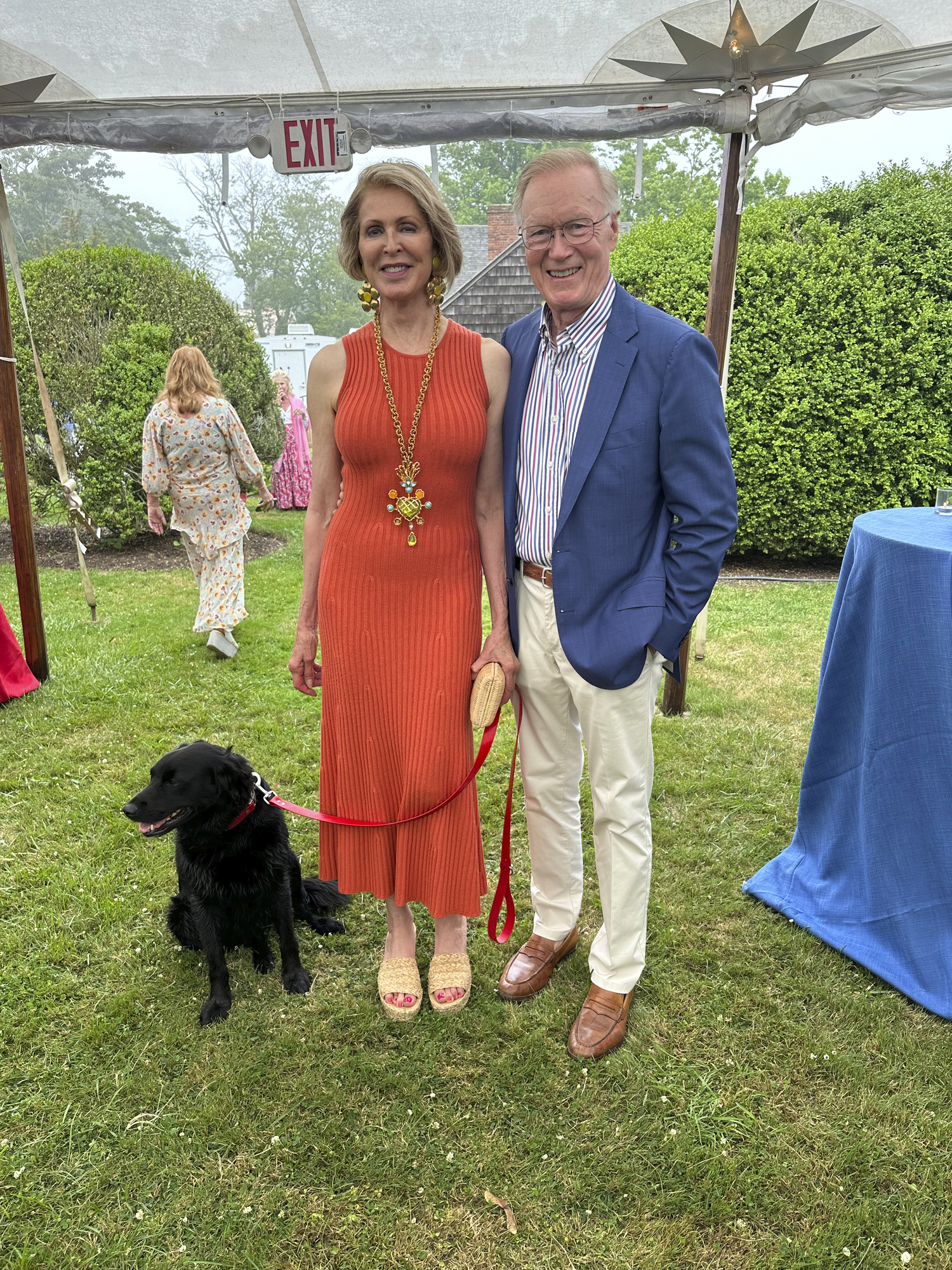 -Ellen and Chuck Scarborough at Halsey House Gala.  GREG D'ELIA