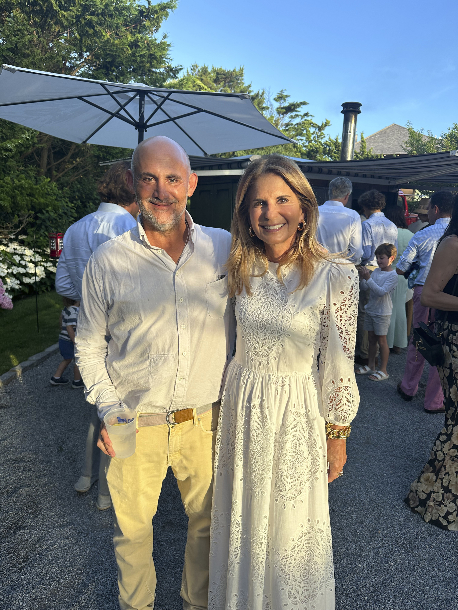 David and Danielle Ganek at the Southampton Fresh Air Home's 37th Annual American Picnic.  GREG D'ELIA