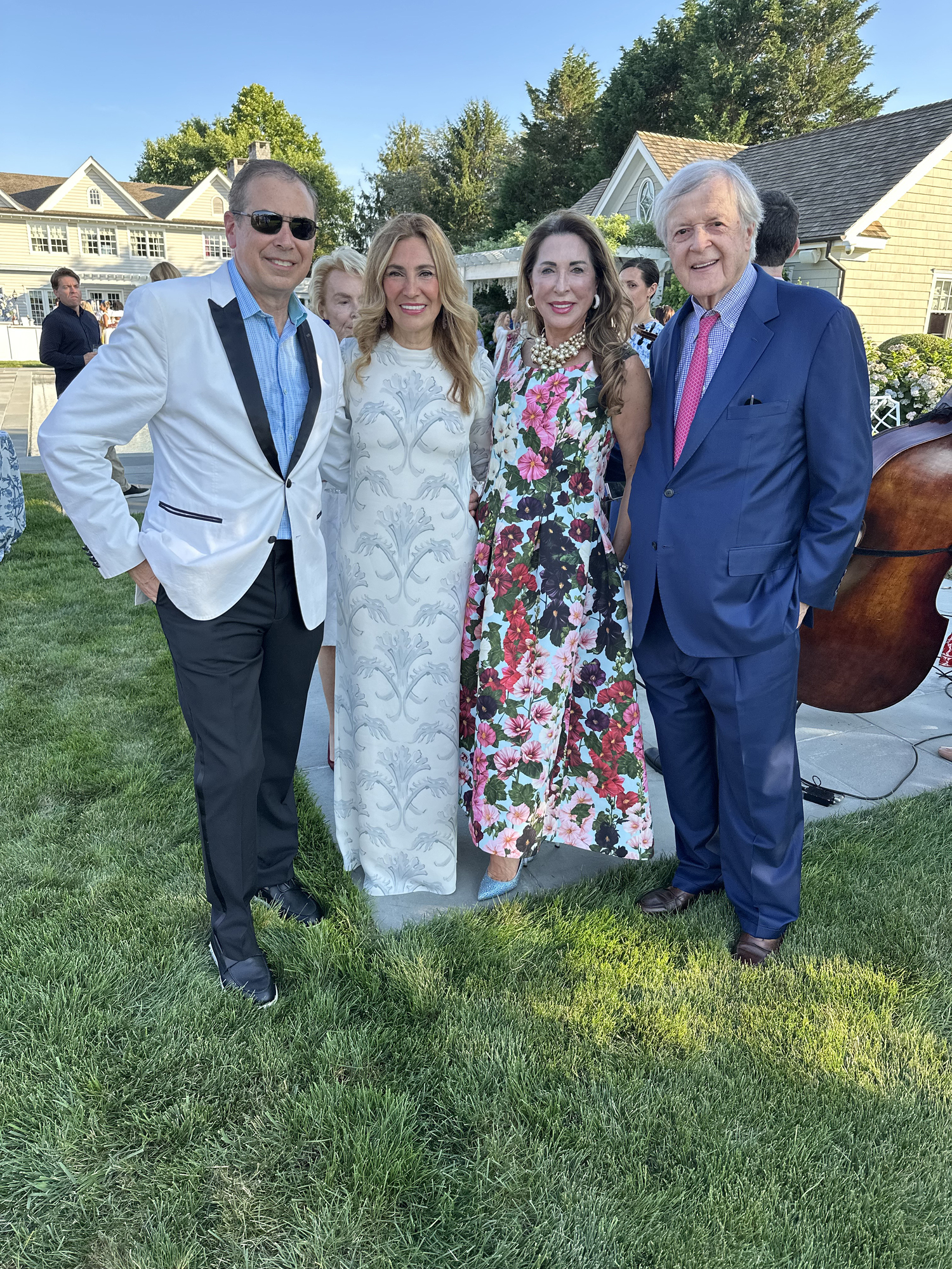 Ken and Maria Fishel with Ann and Bill Van Ness at the French Heritage Society Cocktail Party.    GREG D,ELIA