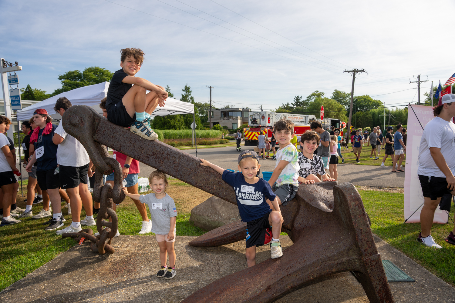 The race was once again held just in front of Westhampton Beach Village Marina on the corner of Stevens Lane and Library Avenue.   RON ESPOSITO