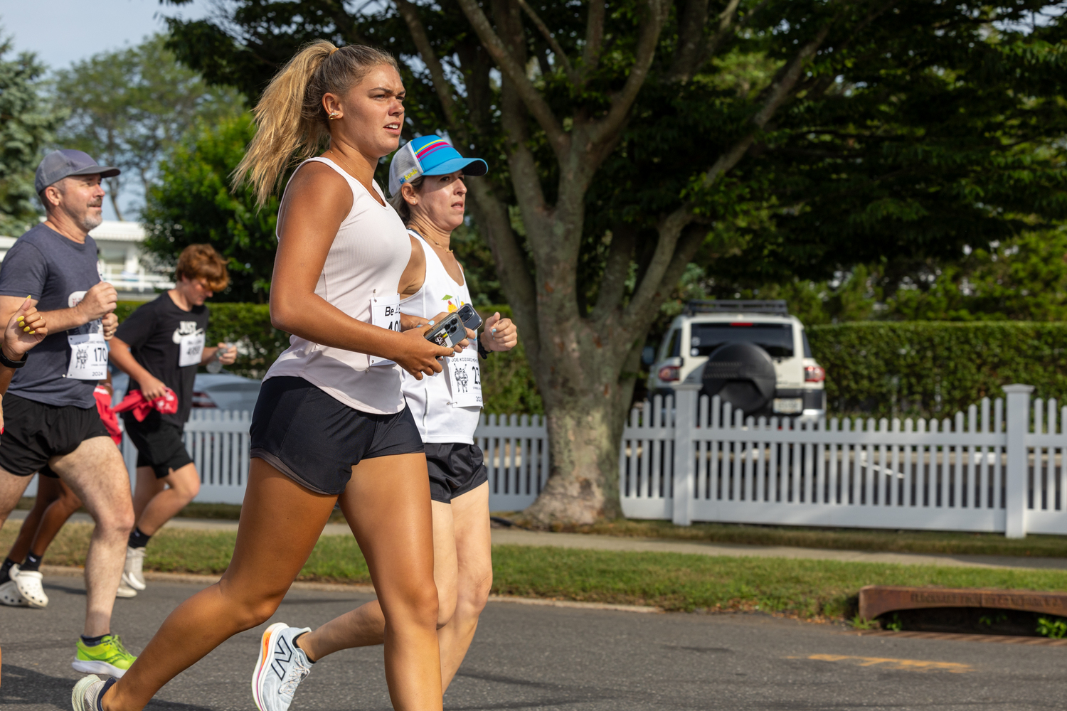 Gaby Wendel runs in the Joe Koziarz Memorial 5K.   RON ESPOSITO