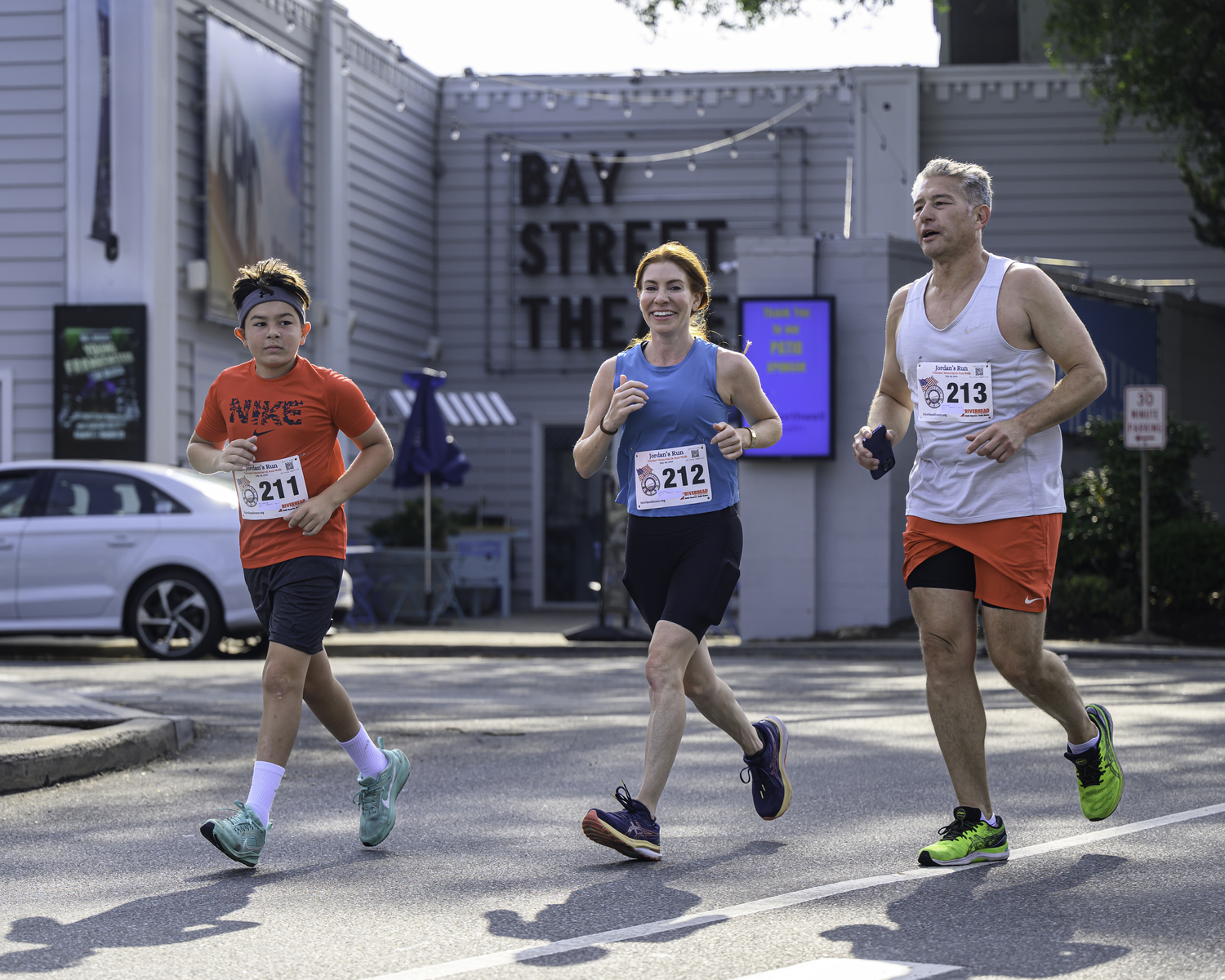 The Sugar Family takes part in Sunday's race together.   MARIANNE BARNETT