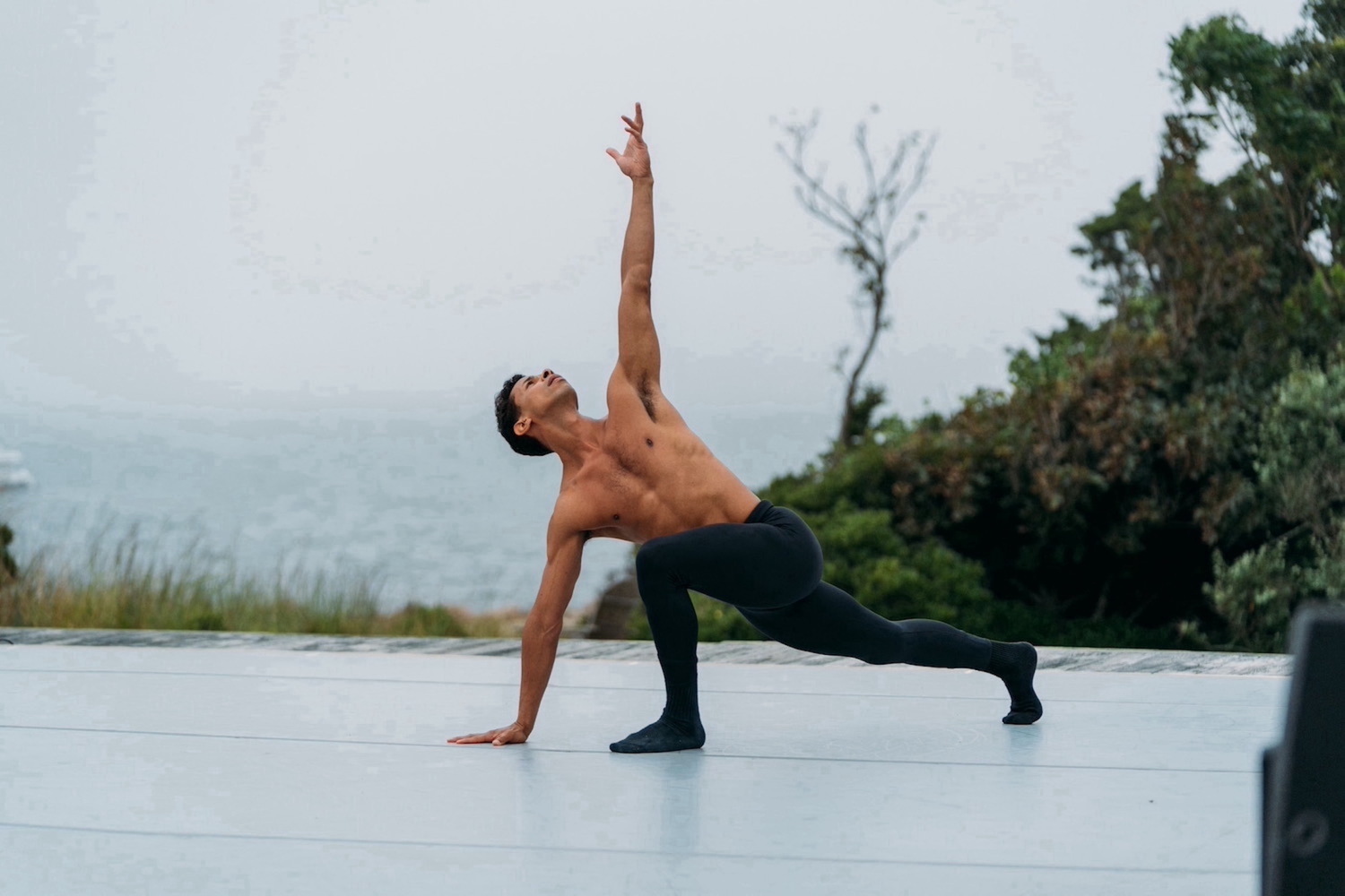 Jose Sebastian performing at Fireplace Lodge in Springs on opening night of Hamptons Dance Project in August 2023. QUINN WHARTON