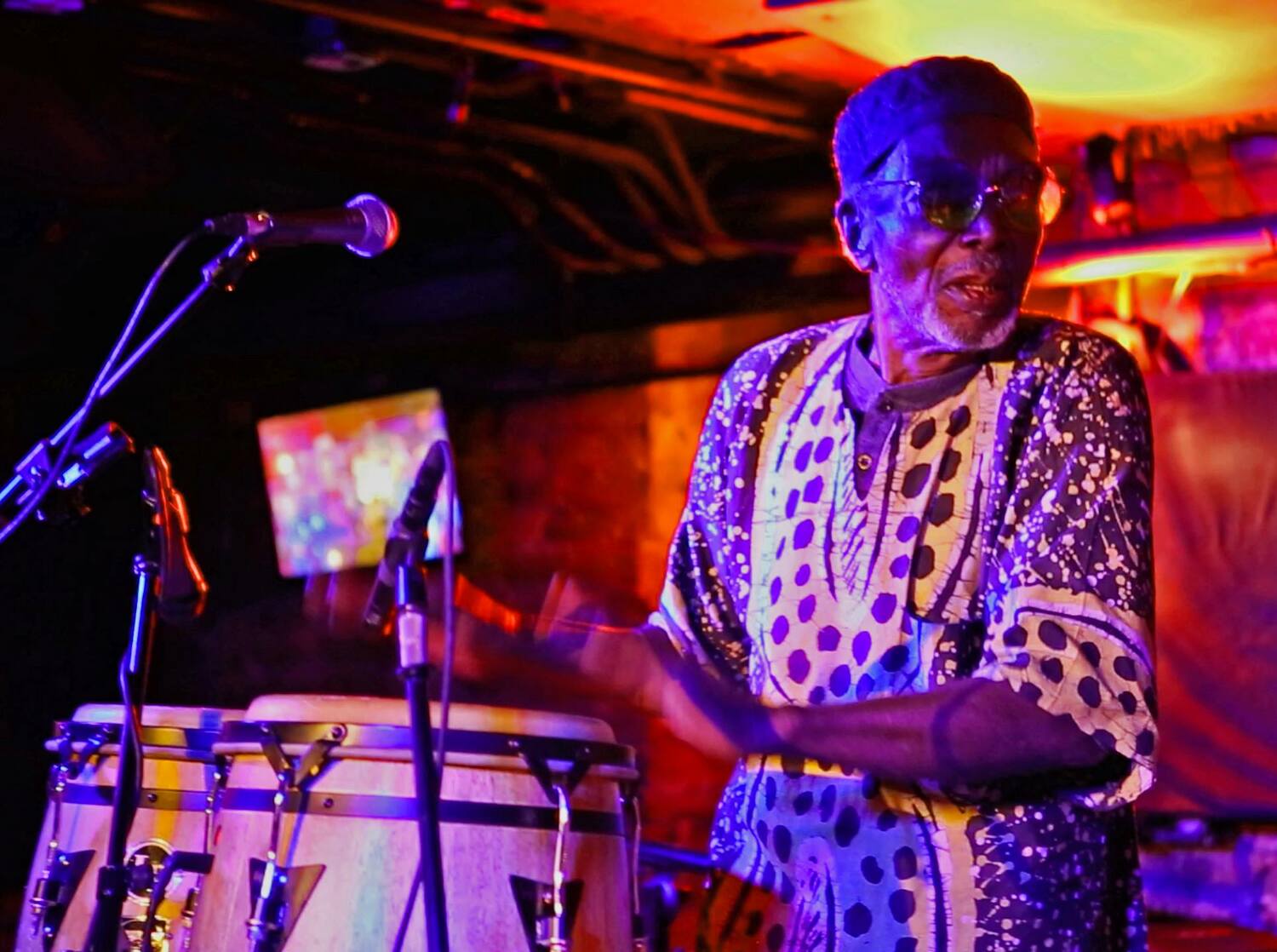 Jimi Hendrix's original bandmate Juma Sultan performs in Kiss the Sky at The Suffolk on August 1. COURTESY THE SUFFOLK