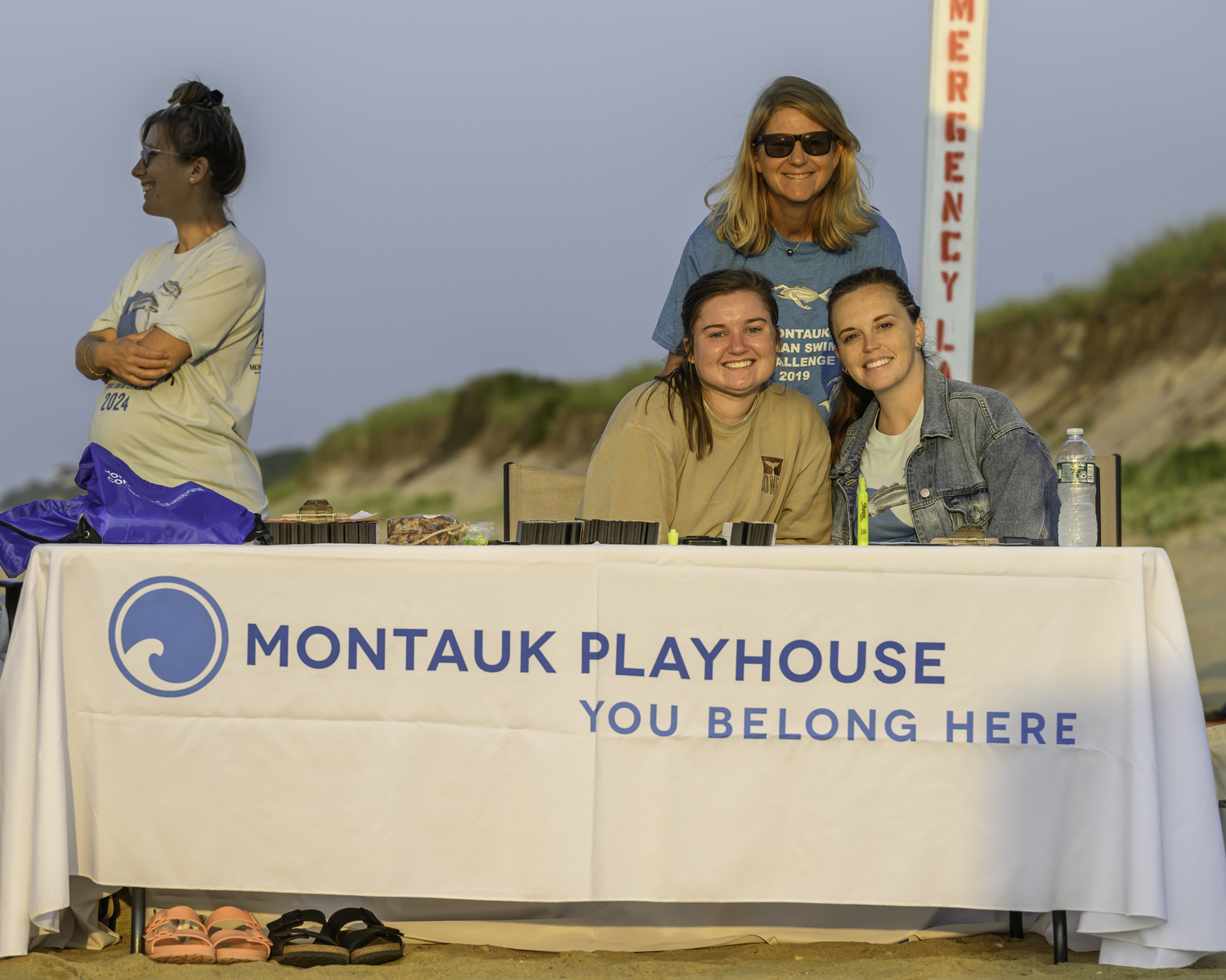 The Montauk Ocean Swim Challenge benefits the Montauk Playhouse Foundation and its new aquatic and community centers that are currently under construction.   MARIANNE BARNETT