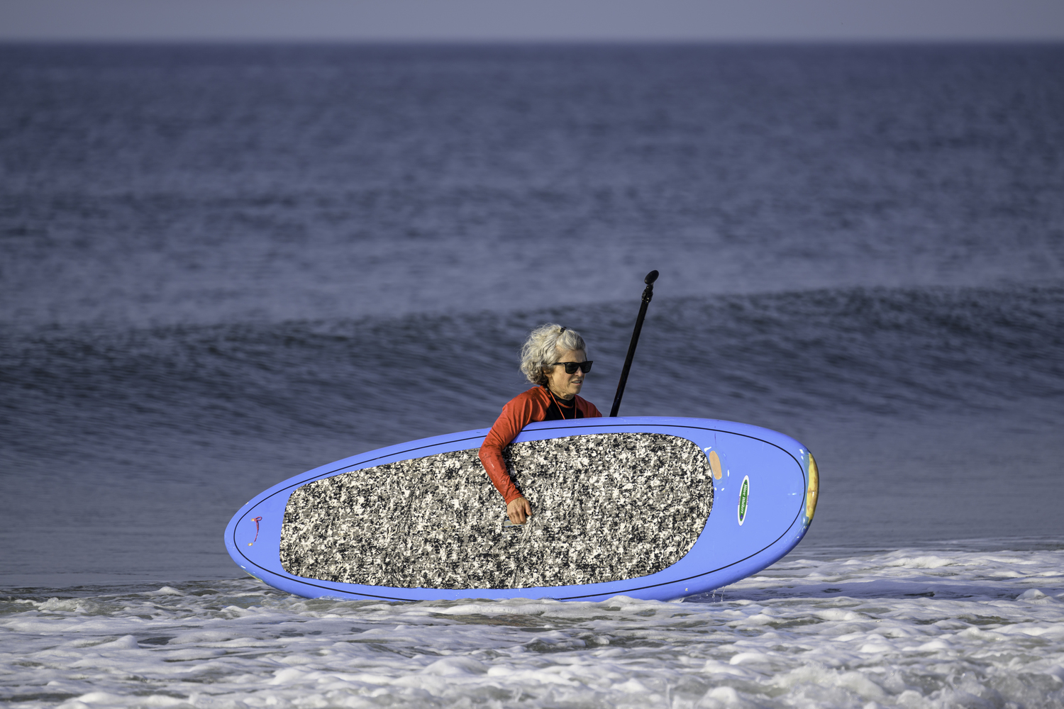 An East Hampton Volunteer Ocean Rescue member.   MARIANNE BARNETT