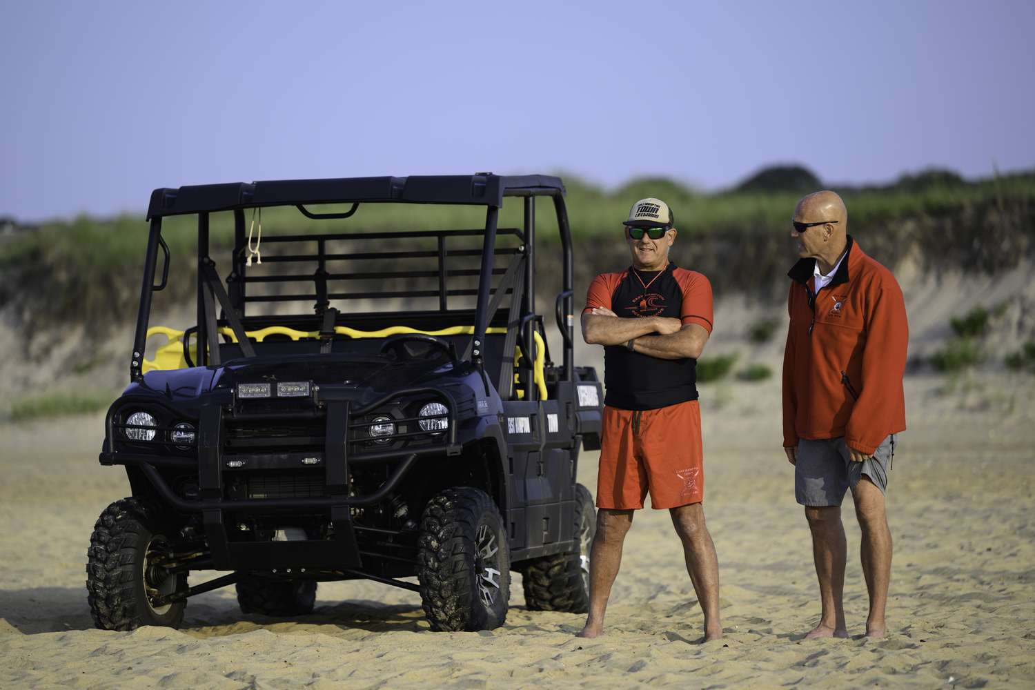 East Hampton Volunteer Ocean Rescue members.  MARIANNE BARNETT