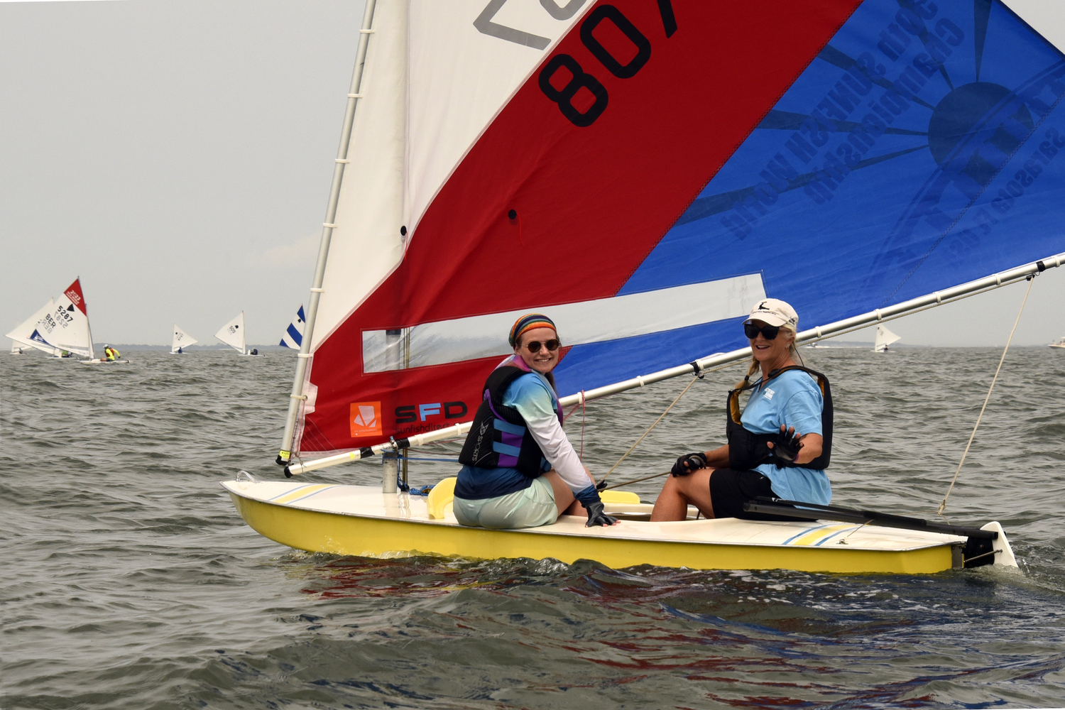 The World’s Longest Sunfish Race was hosted by Southold Yacht Club on July 20.   MICHAEL MELLA