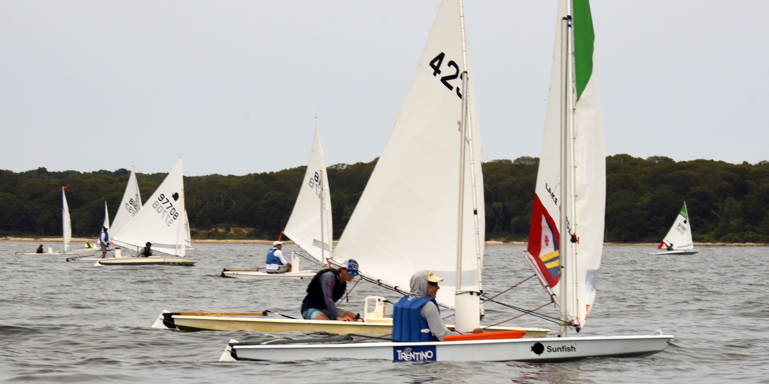 The World’s Longest Sunfish Race was hosted by Southold Yacht Club on July 20.   MICHAEL MELLA