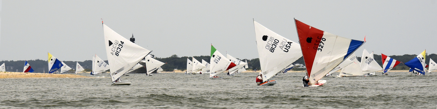 The World’s Longest Sunfish Race was hosted by Southold Yacht Club on July 20.   MICHAEL MELLA