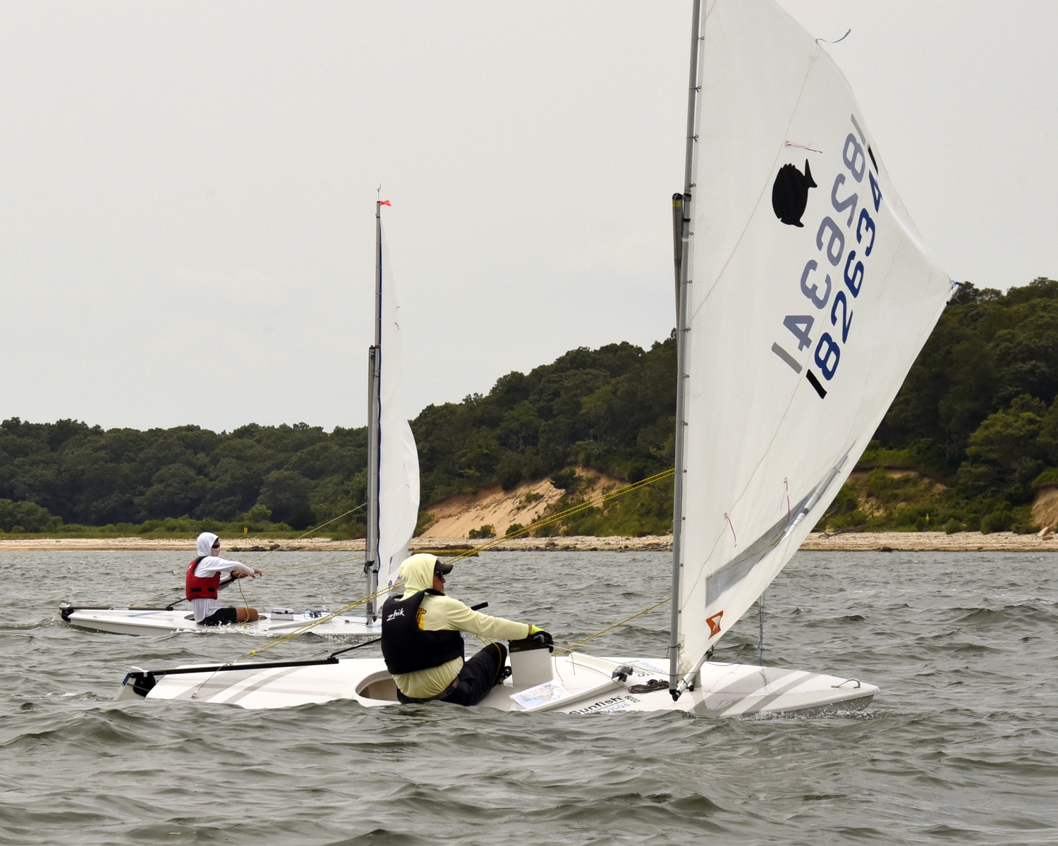 The World’s Longest Sunfish Race was hosted by Southold Yacht Club on July 20.   MICHAEL MELLA