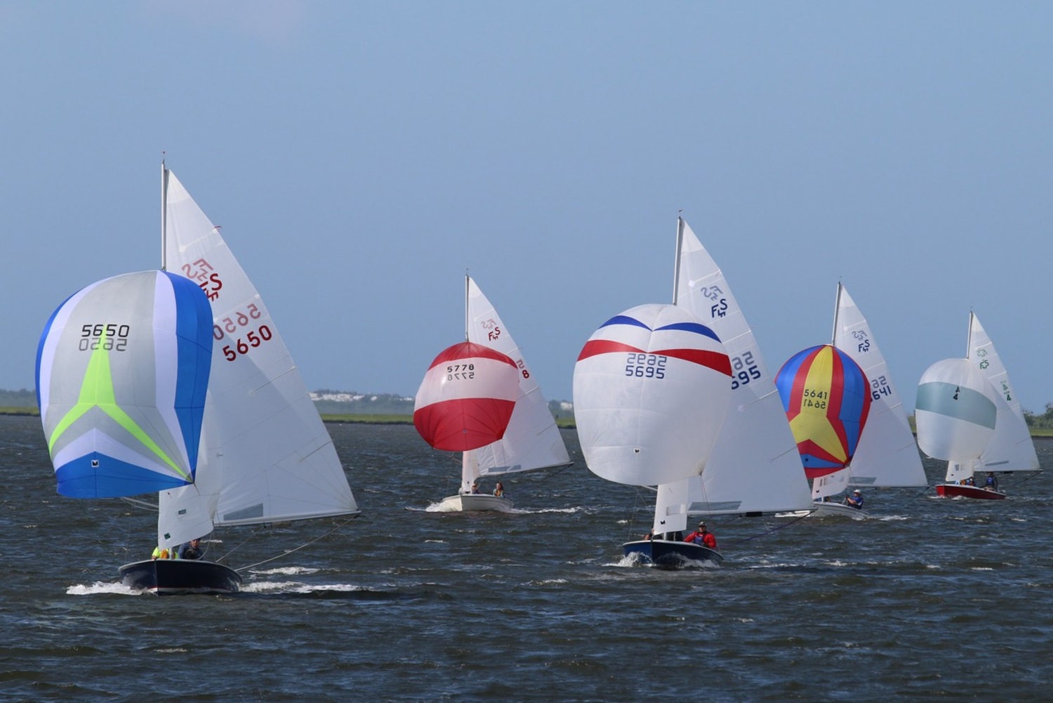 Flying Scots competing at the Northeast Regional District regatta.  COURTESY DAVE KISLA