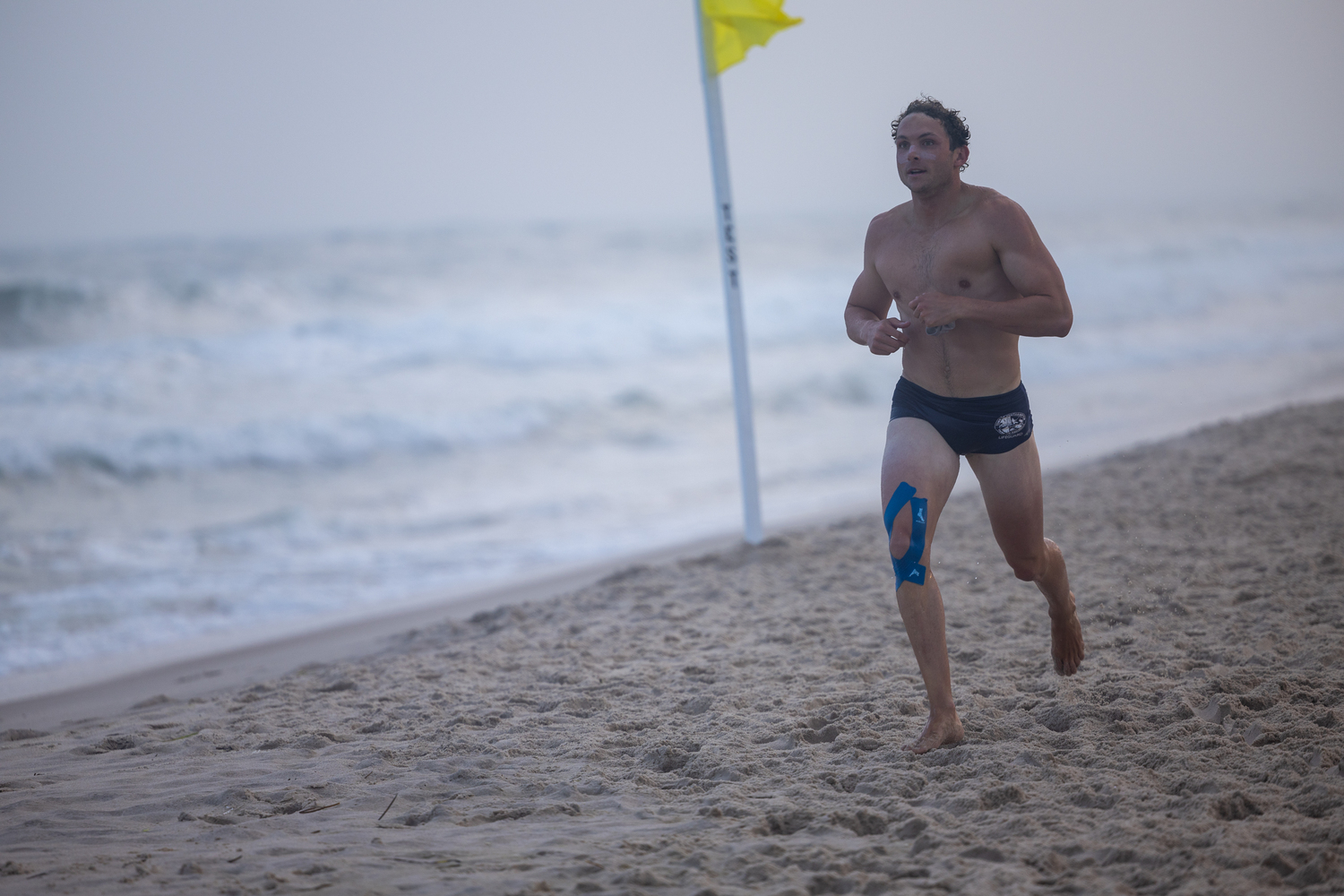 Jack Duryea in the run-swim-run.   RON ESPOSITO