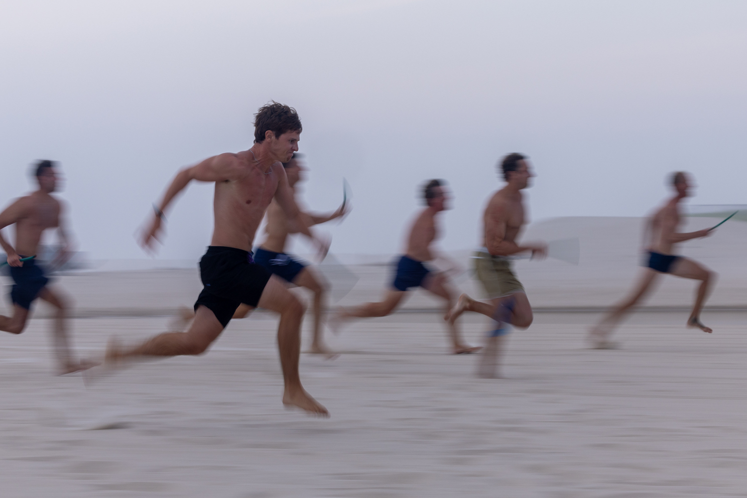 River Orlando and the rest of the guards in the 4x100 relay.   RON ESPOSITO