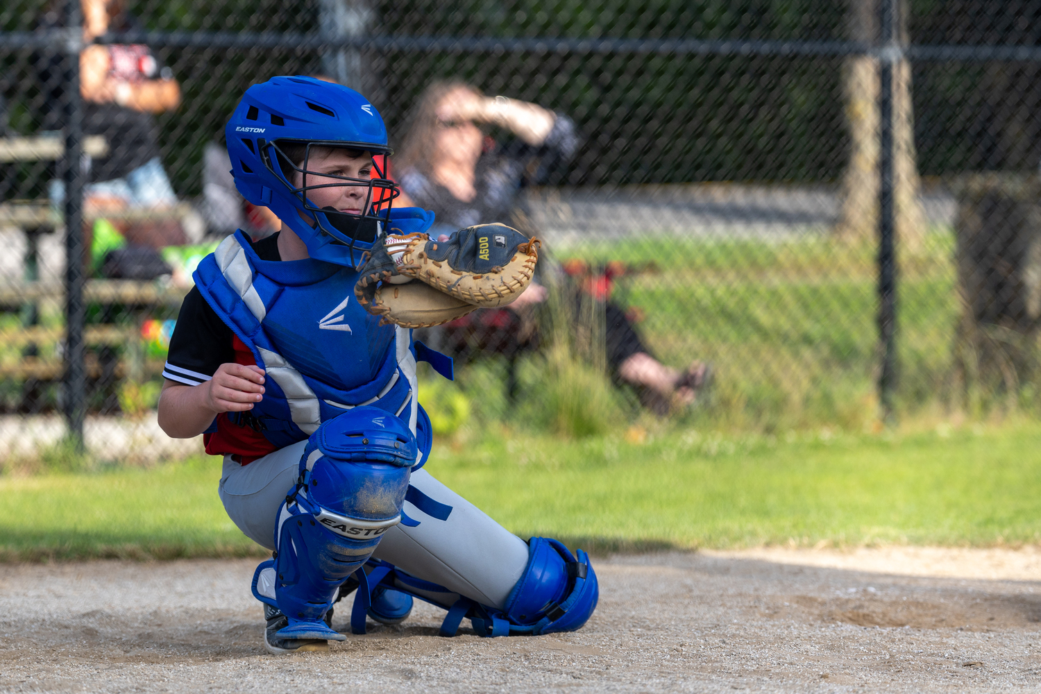 Henry Gregor behind the plate. RON ESPOSITO