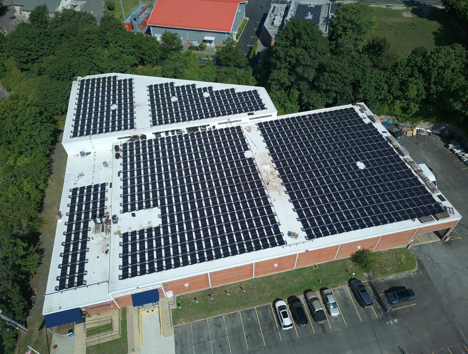 This array of solar panels is expected to provide enough electricity for 50 houses. COURTESY CHARLES DISTEFANO, LONG ISLAND POWER SOLUTIONS