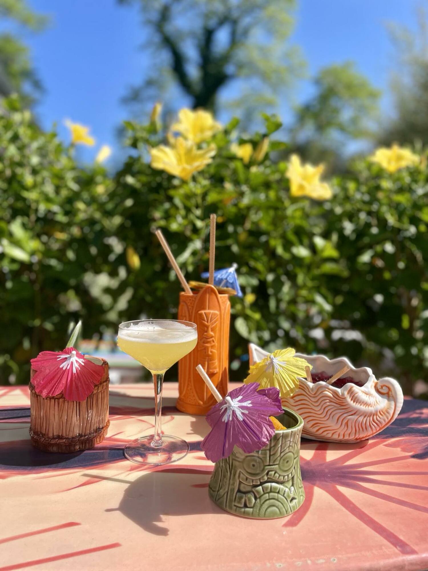 Coche Comedor in Amagansett has released a new “Tiki Time” cocktail menu for the summer season. COURTESY COCHE COMEDOR