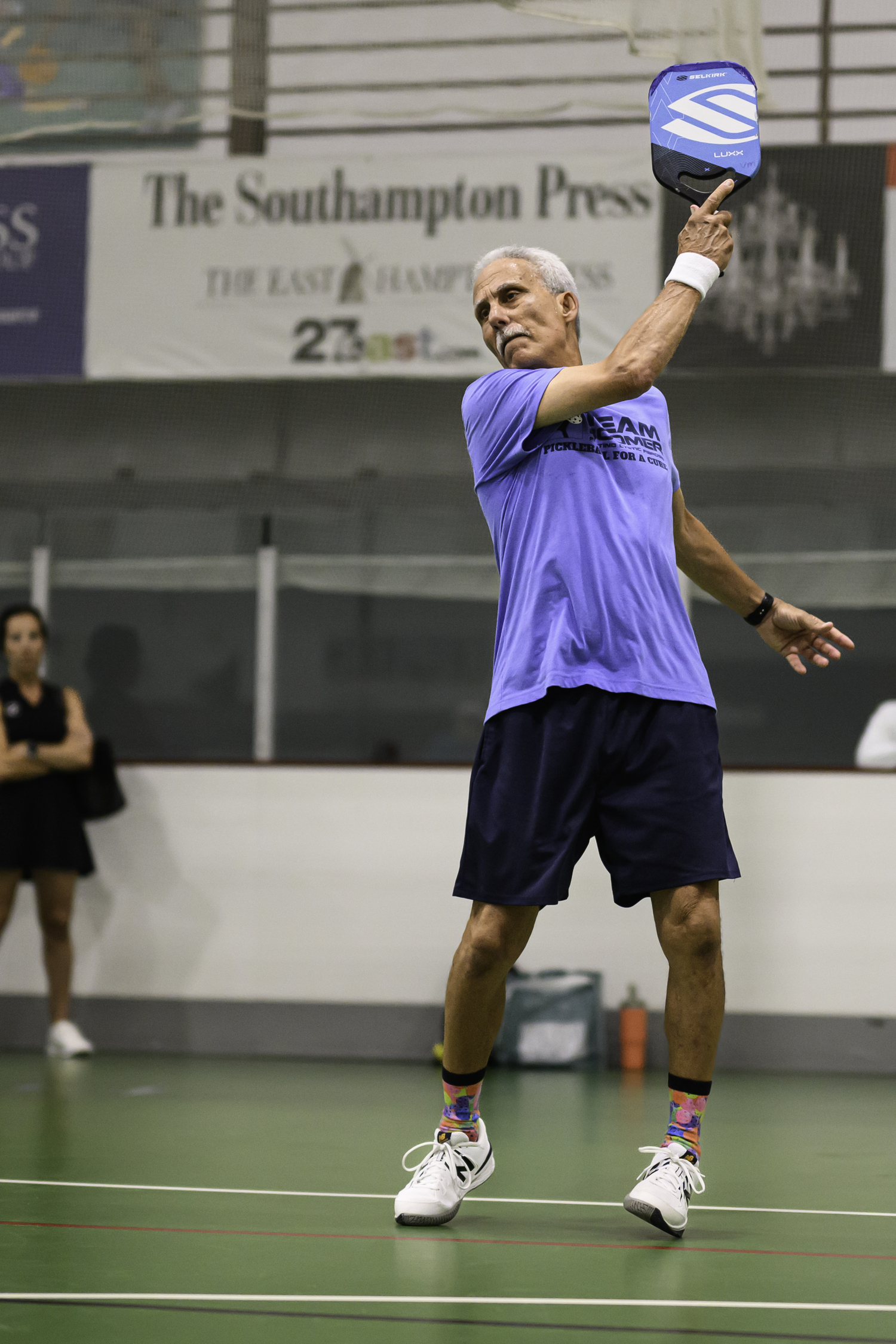 Vinny Mangano takes a swing.   MARIANNE BARNETT