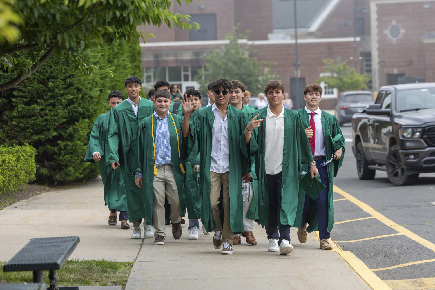 Westhampton Beach High School commencement on June 26.    RON ESPOSITO