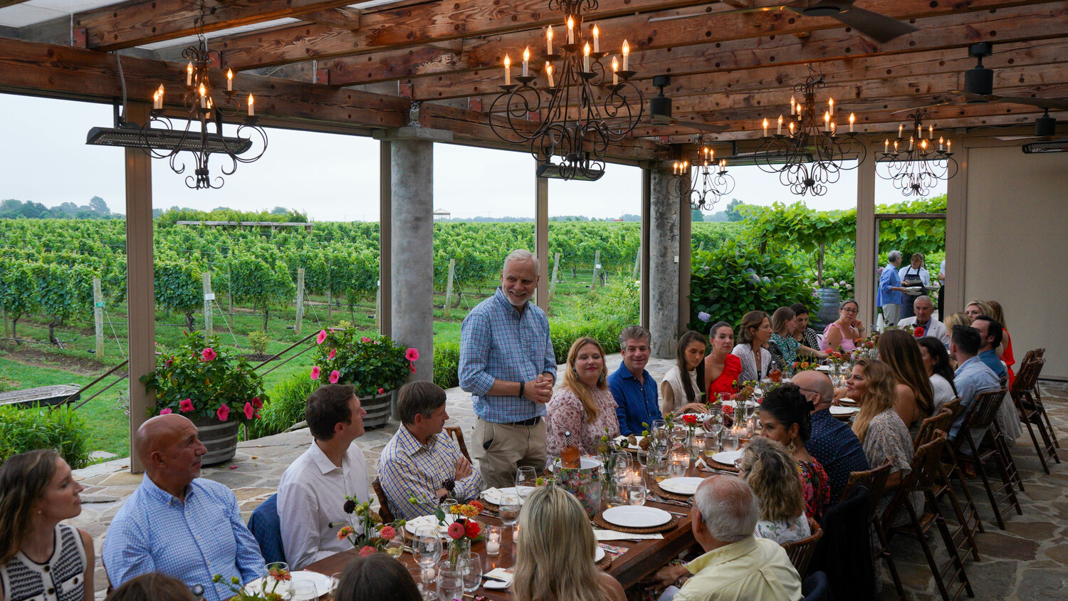 On July 24, Wölffer Estate Vineyard hosted a curated dinner, “Summer Harvest: Grilling With Roman Meets Tieghan Gerard of Half Baked Harvest.