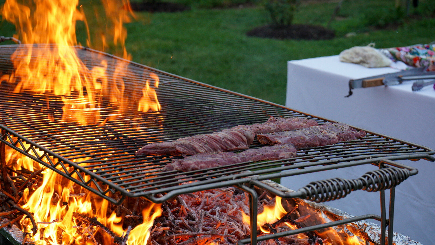 On July 24, winemaker Roman Roth manned the grill at Wölffer Estate Vineyard for a curated dinner, “Summer Harvest: Grilling With Roman Meets Tieghan Gerard of Half Baked Harvest.