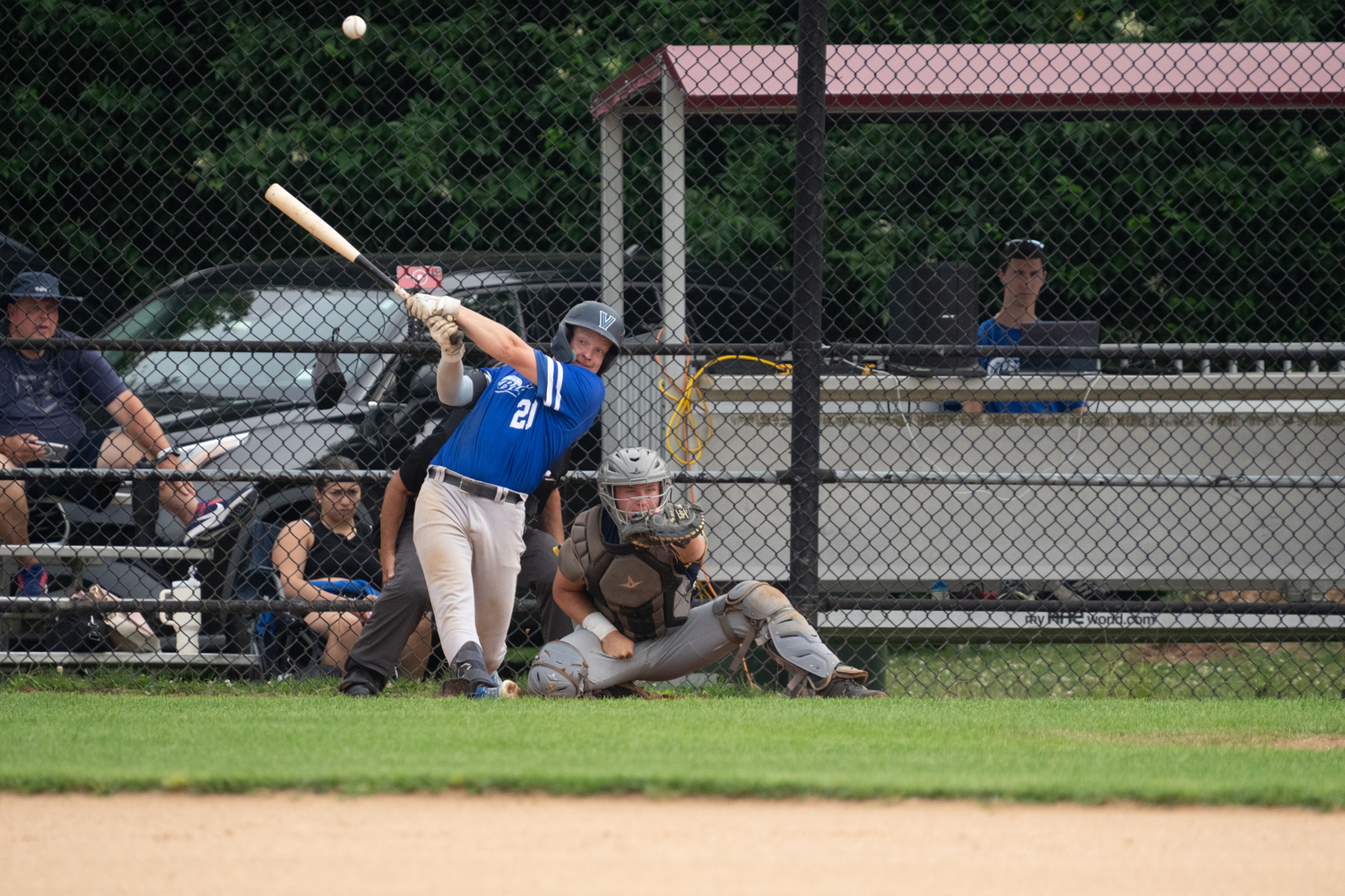 Aidan Barry (Villanova) gets a hold of one.   RON ESPOSITO