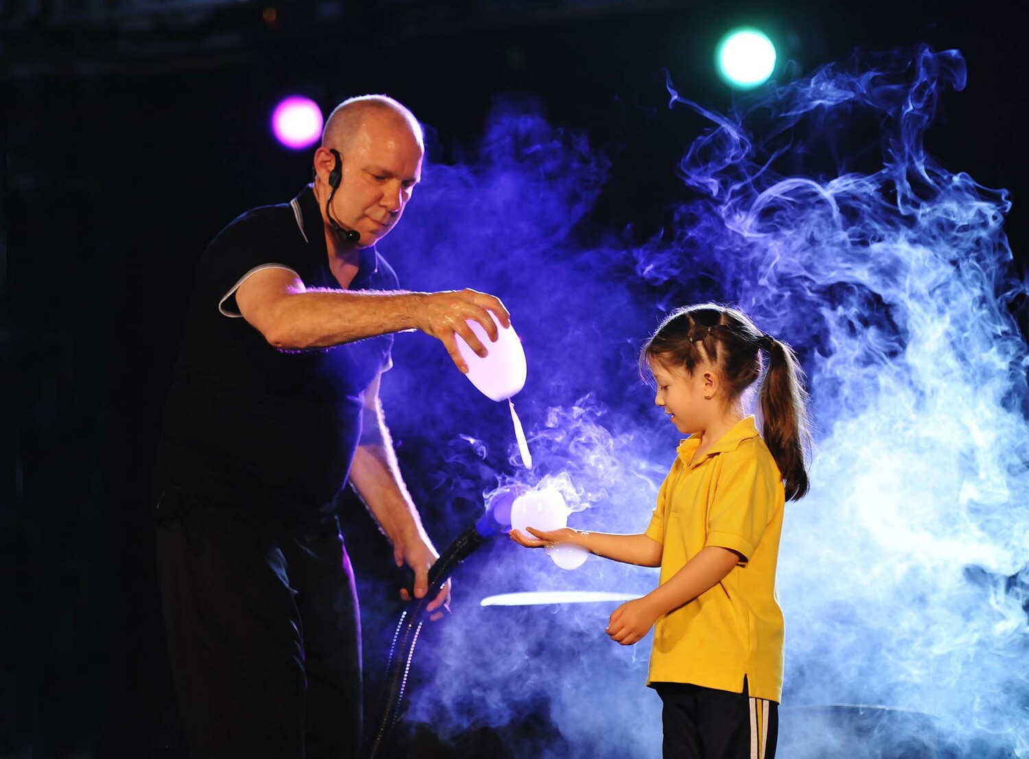 Jeff Boyer performs his Big Bubble Bonanza at LTV Studios on August 30. COURTESY LTV