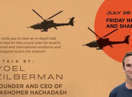 Friday Night Shabbat Dinner and Shabbos Day Talk with Yoel Zilberman | July 26th and 27th