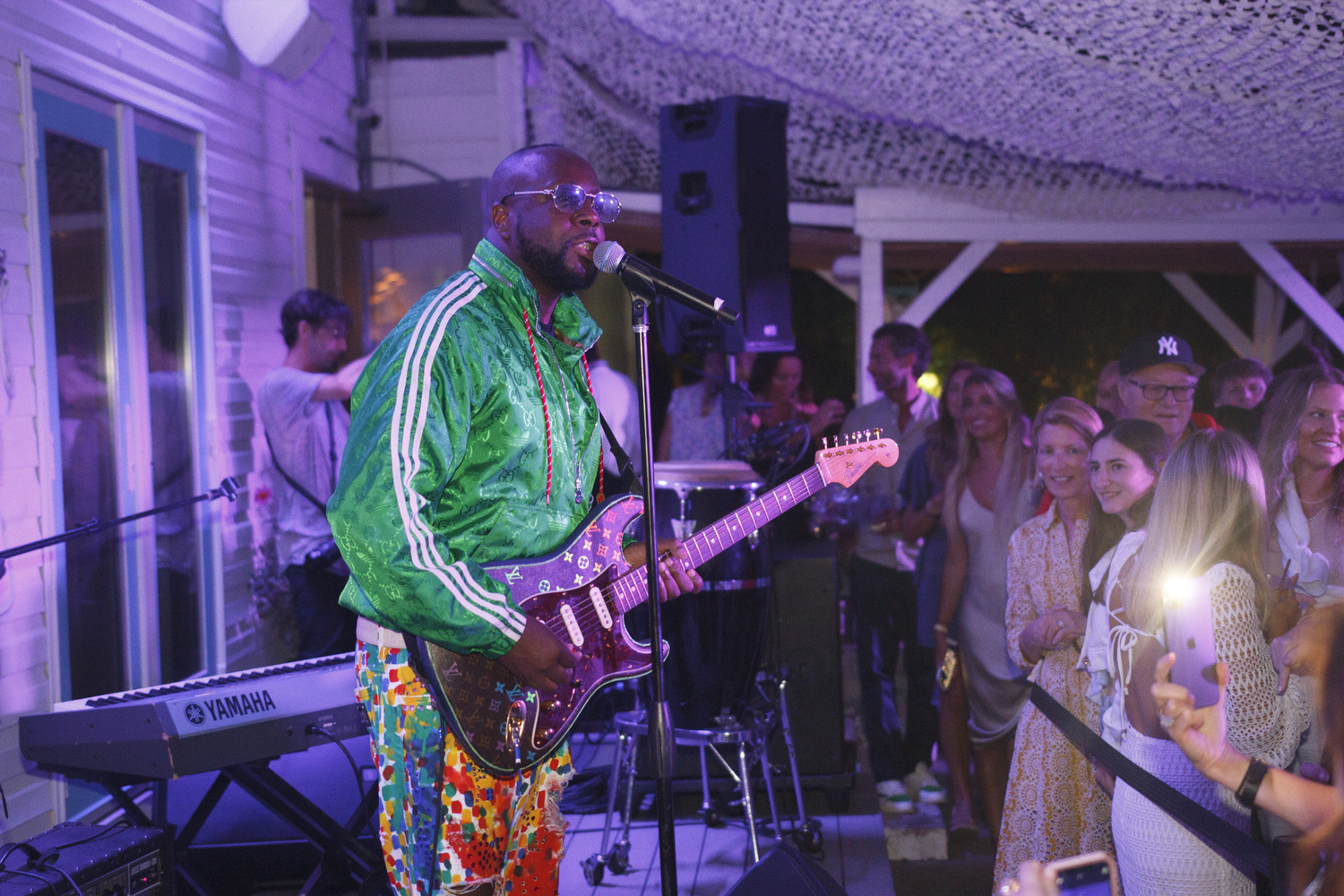 Wyclef Jean performing at Calissa in Water Mill in 2023. He will return to Calissa this summer for an August 1 concert. ARAM BUSUIOC