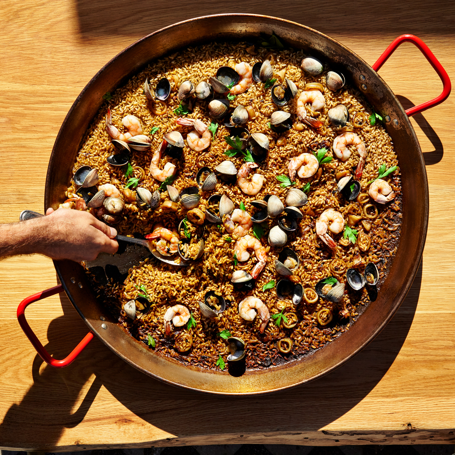 Mostrador Marram in Montauk hosts the last of its Summer Paella Nights on Thursday. COURTESY MASTRADOR MARRAM