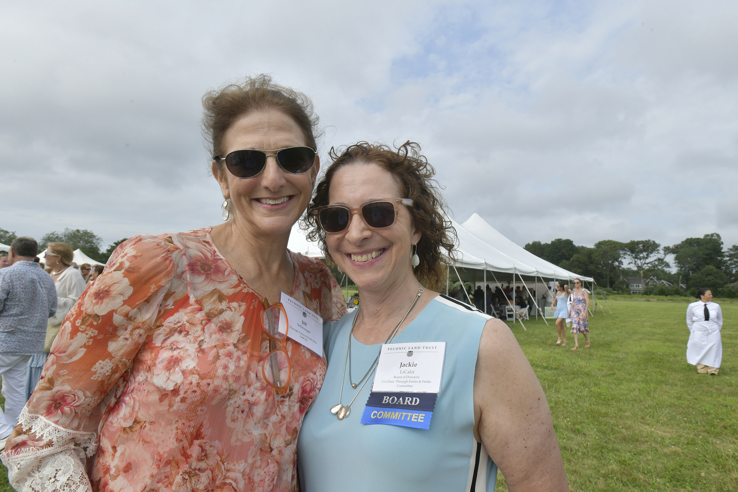 Jill Schlesinger and Jacqueline LiCalzi at the Peconic Land Trust's 