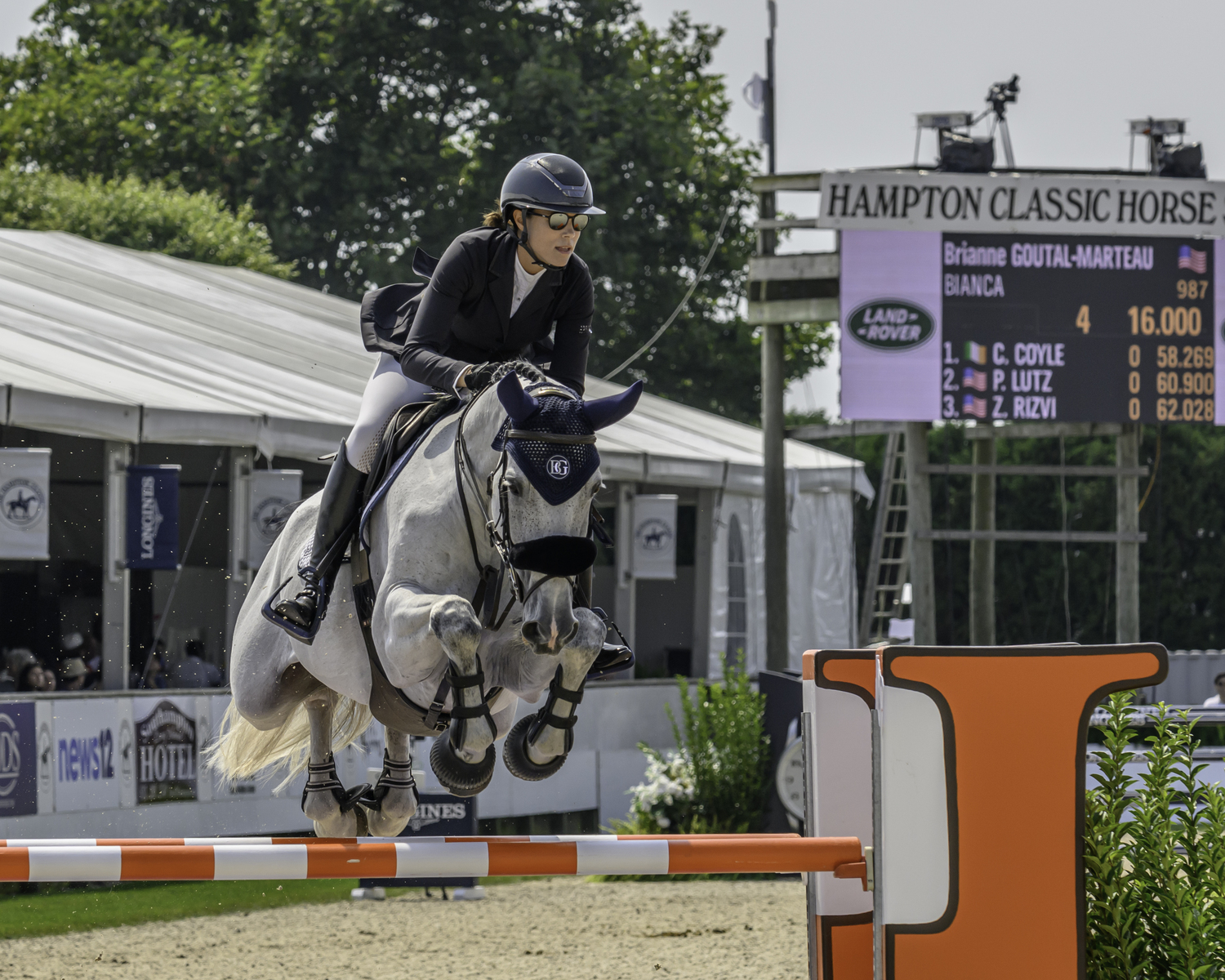 Brianne Goutal-Marteau competing in the open Jumper division. MARIANNE BARNETT