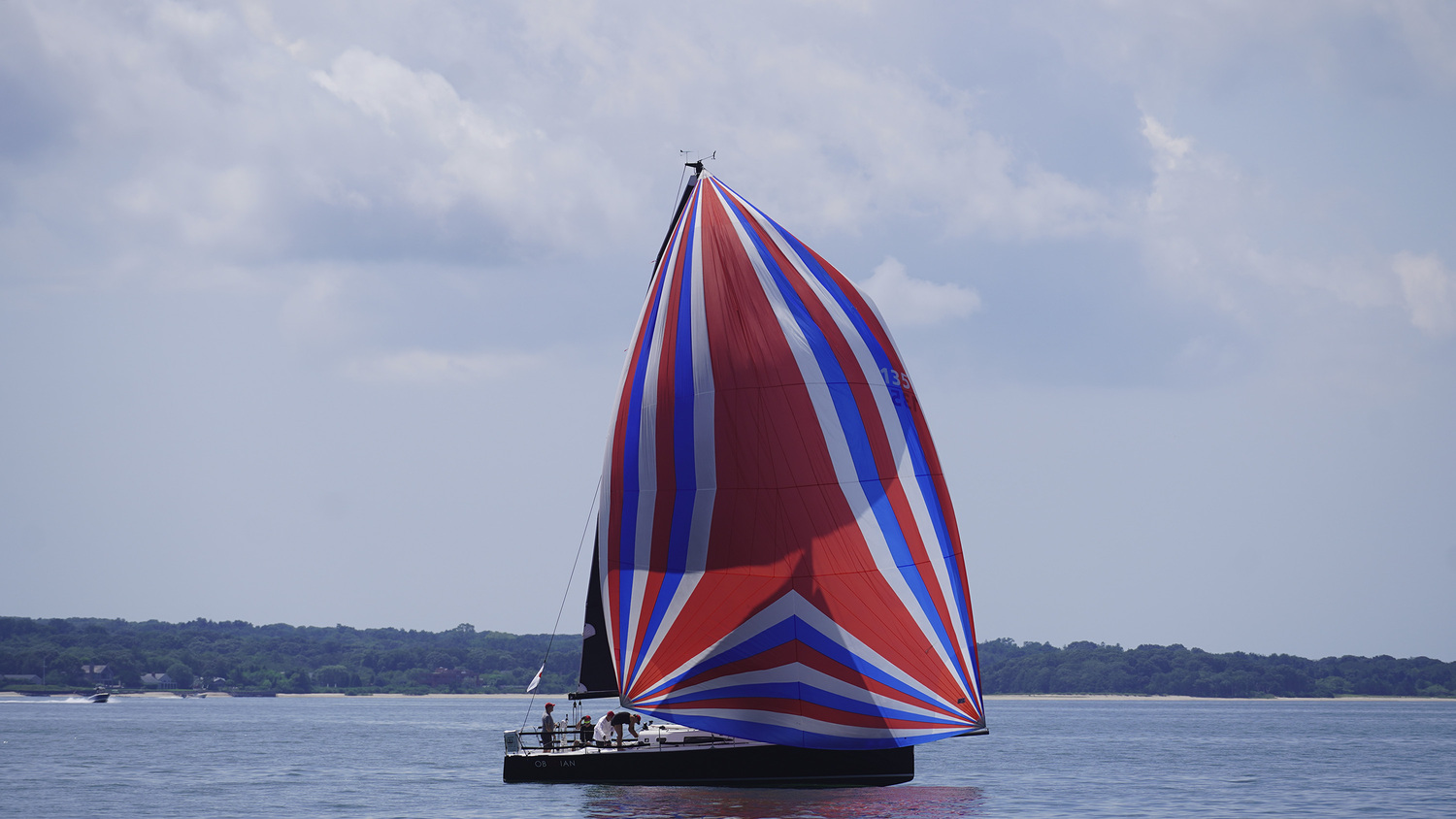 The Obsidian during the Antigua & Barbuda Hamptons Challenge Regatta in Noyac Bay on Saturday.