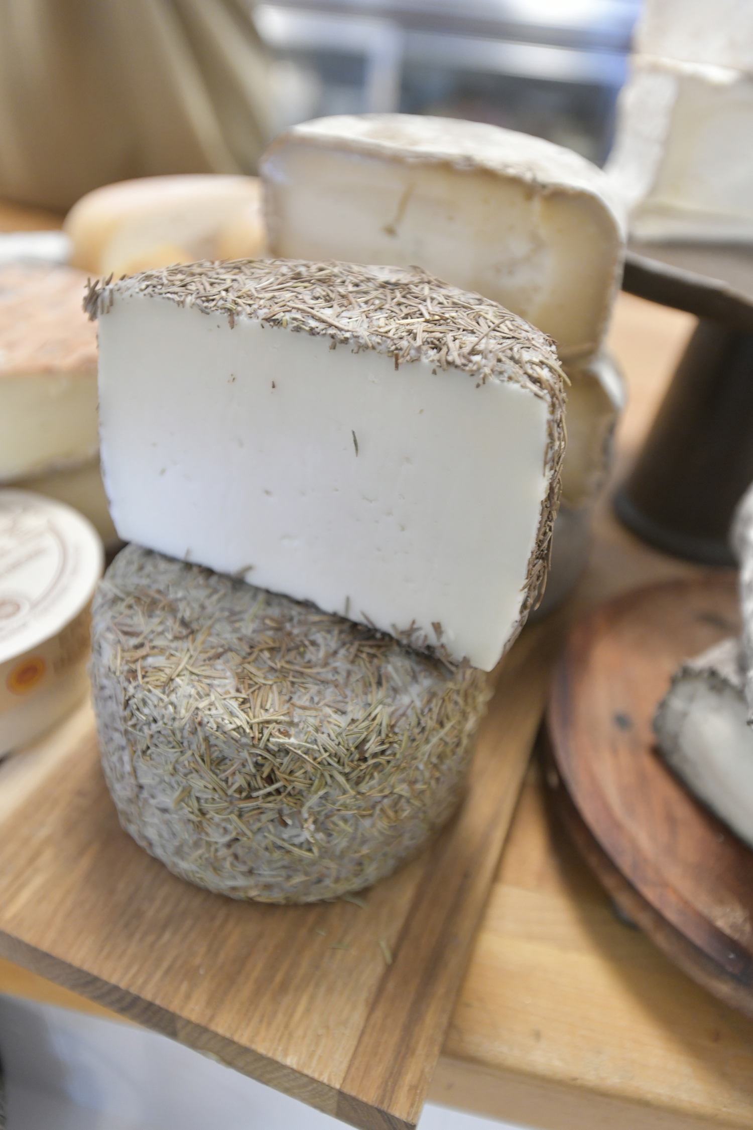 Various cheeses at Michael at Cavaniola’s Gourmet Cheese Shop in Sag Harbor.  DANA SHAW