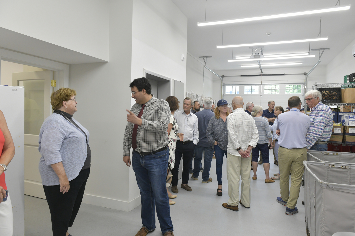 Visitors check new Heart of the Hamptons headquarters on Meeting House Lane on July 31. DANA SHAW