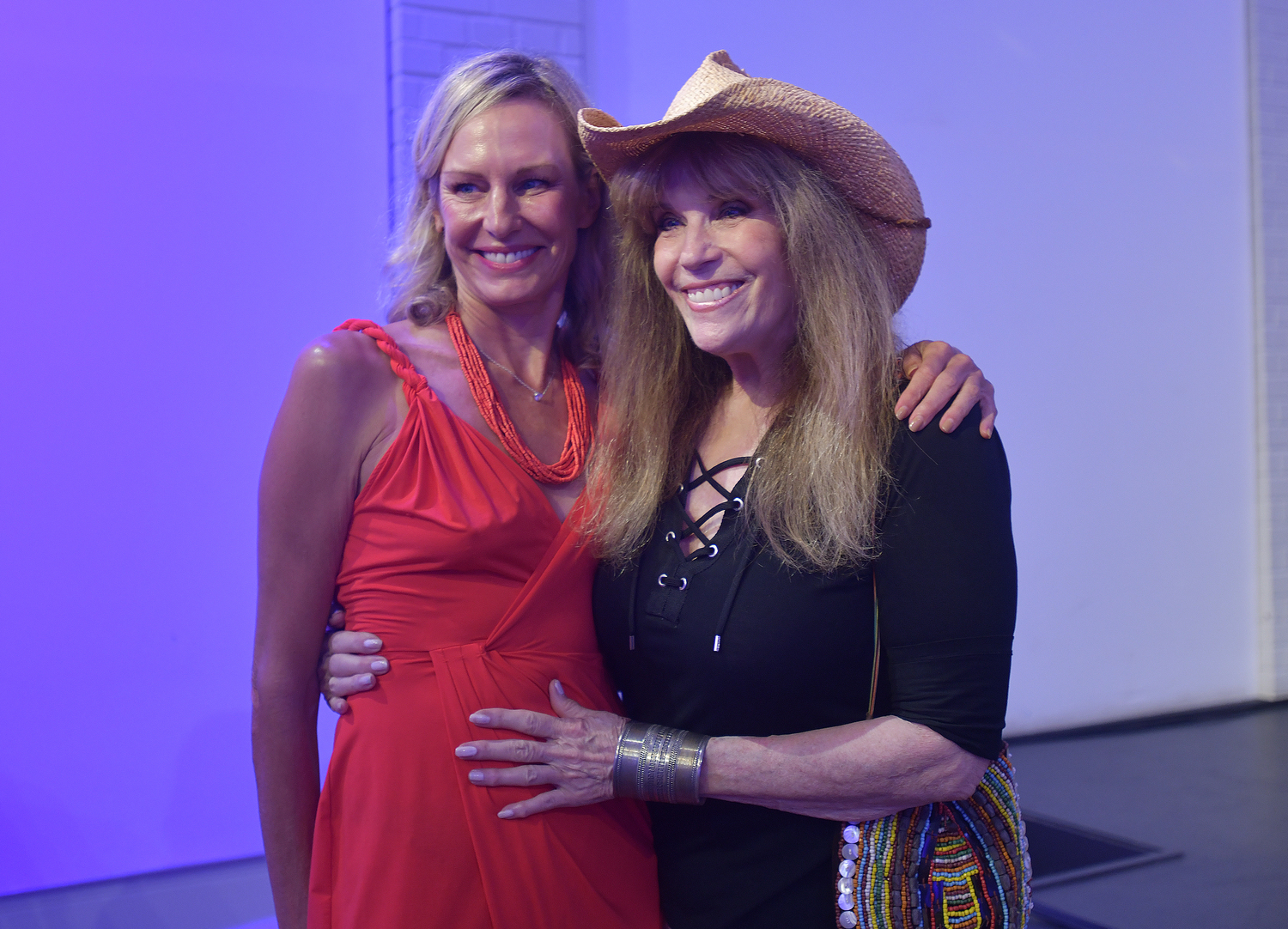 Missy Hargraves and Jill Rappaport at the Evelyn Alexander Wildlife Rescue Center 